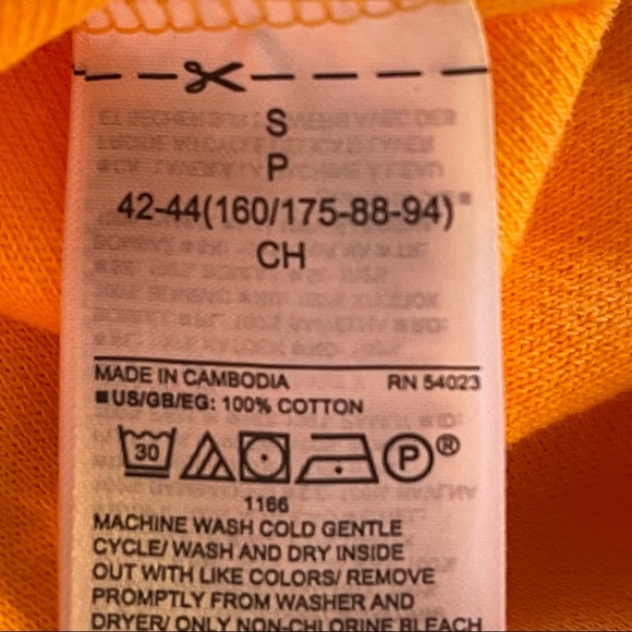 Gap Factory orange shorts w/front pockets & drawstring waist size L - Picture 7 of 8